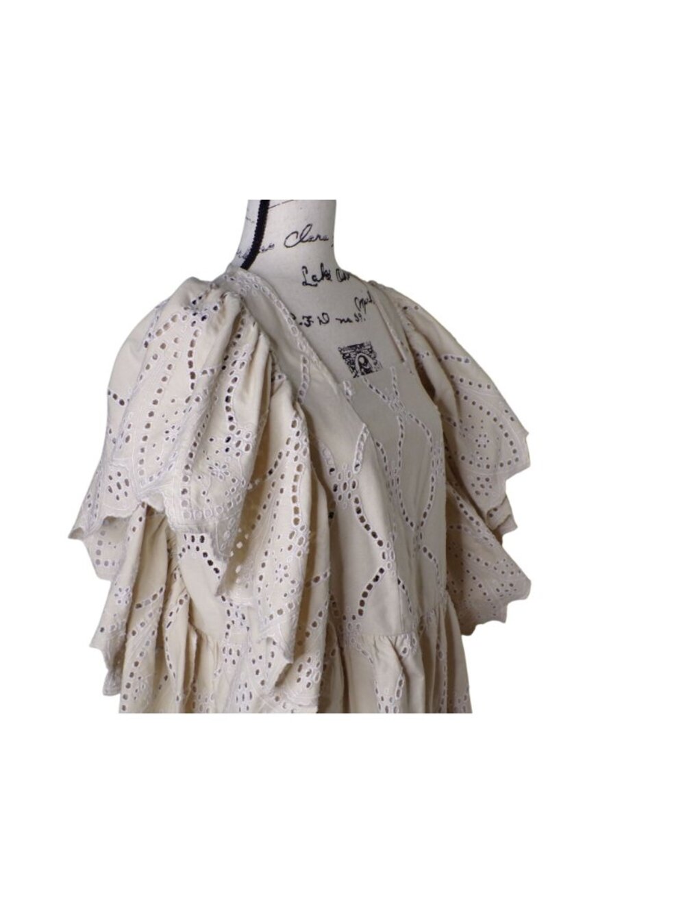 🆕MUNTHE Hico Eyelet Lace Dress Off White US 10, EU 40 - Picture 10 of 13